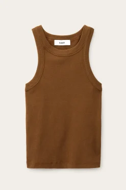 CYNDA ribbed cotton top