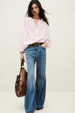 DUHA oversized cotton blouse