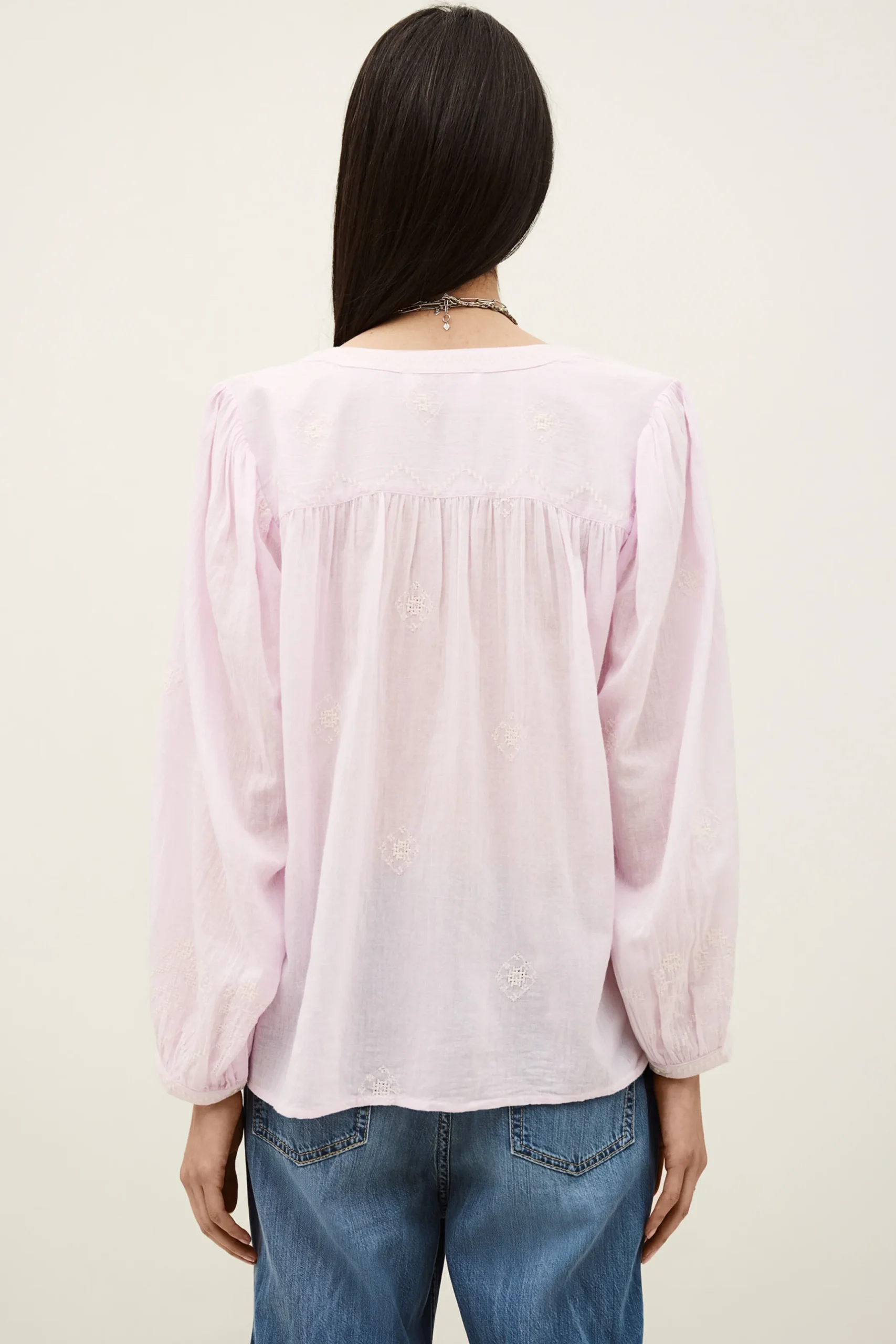 DUHA oversized cotton blouse