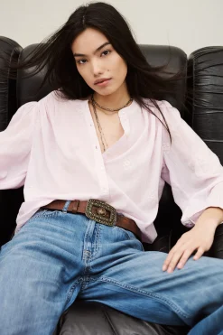 DUHA oversized cotton blouse