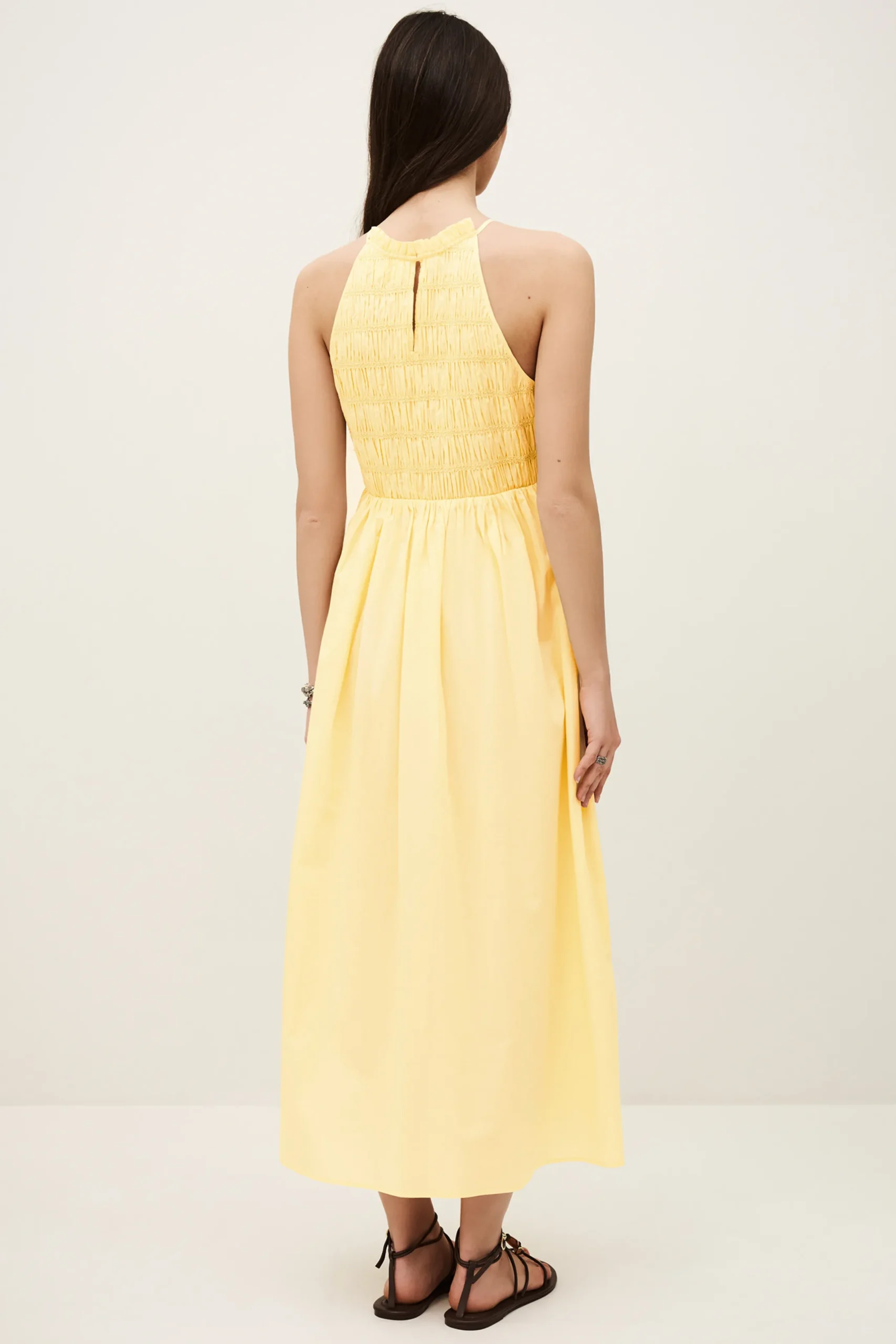 ERIS smocked maxi dress