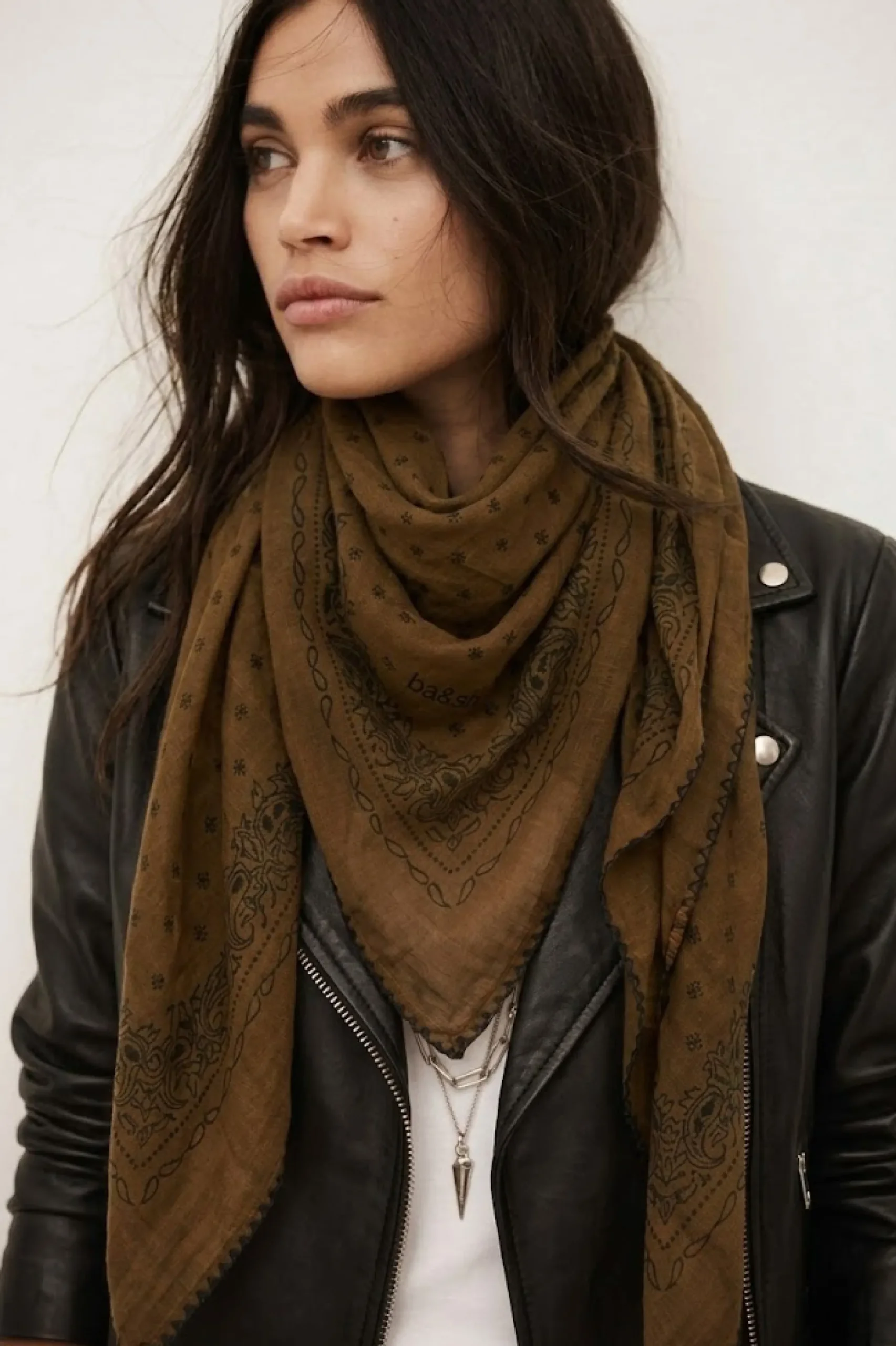 FARY Patterned bandana scarf