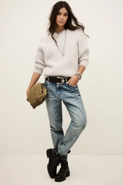 FILL round-neck backless sweater