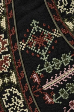 FOSCA cropped embroidered cardigan