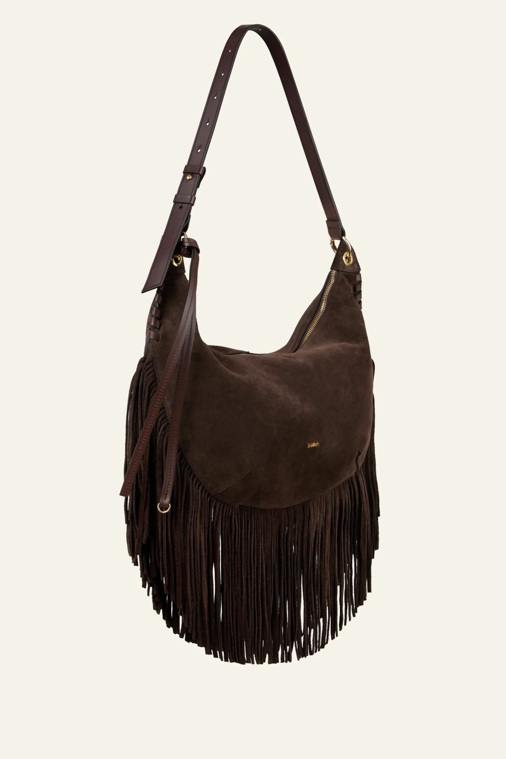 FRANGES fringed hobo bag