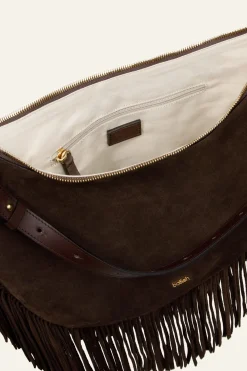 FRANGES fringed hobo bag
