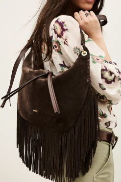 FRANGES fringed hobo bag