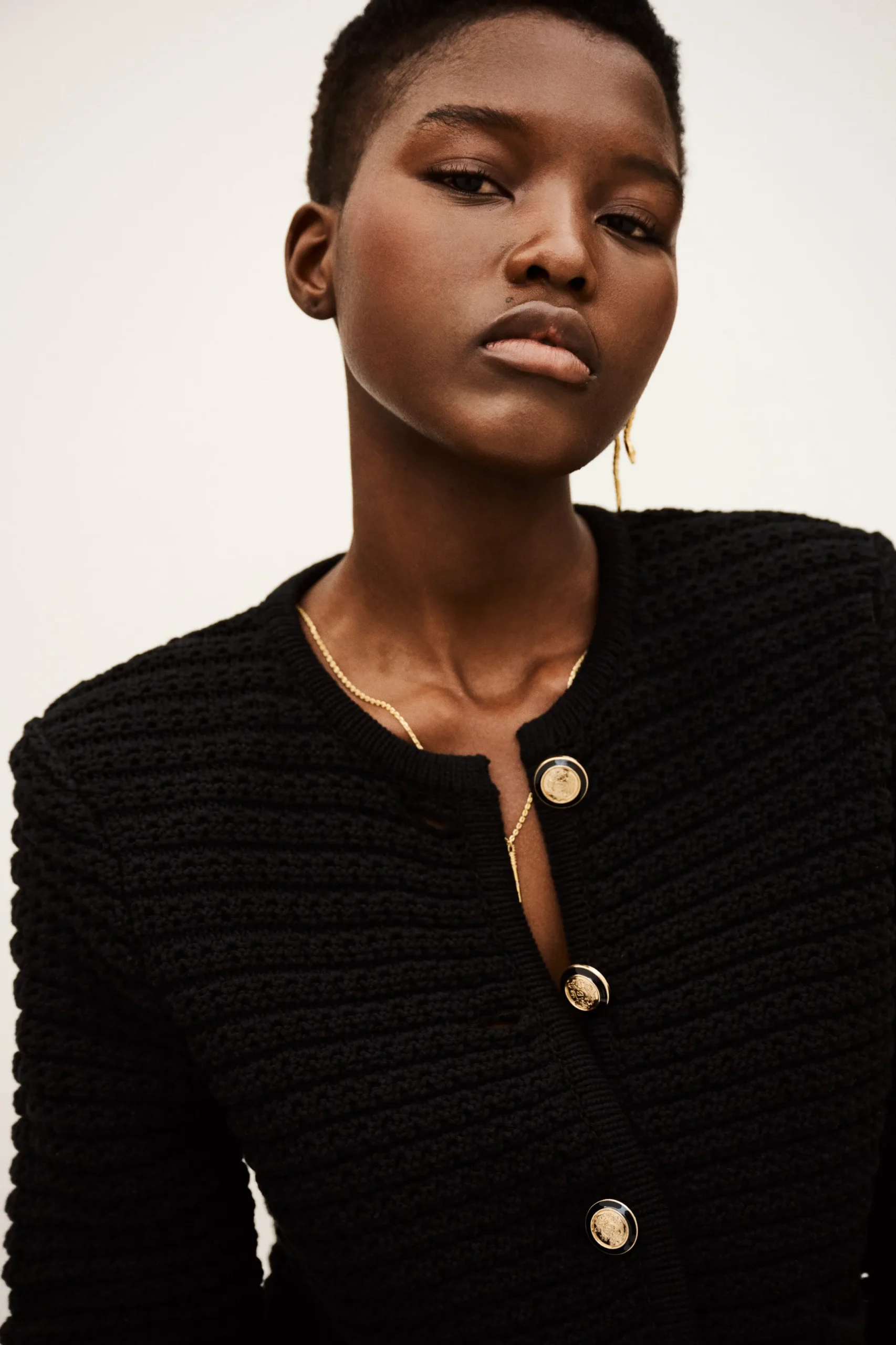 GASPARD decorative knit cardigan