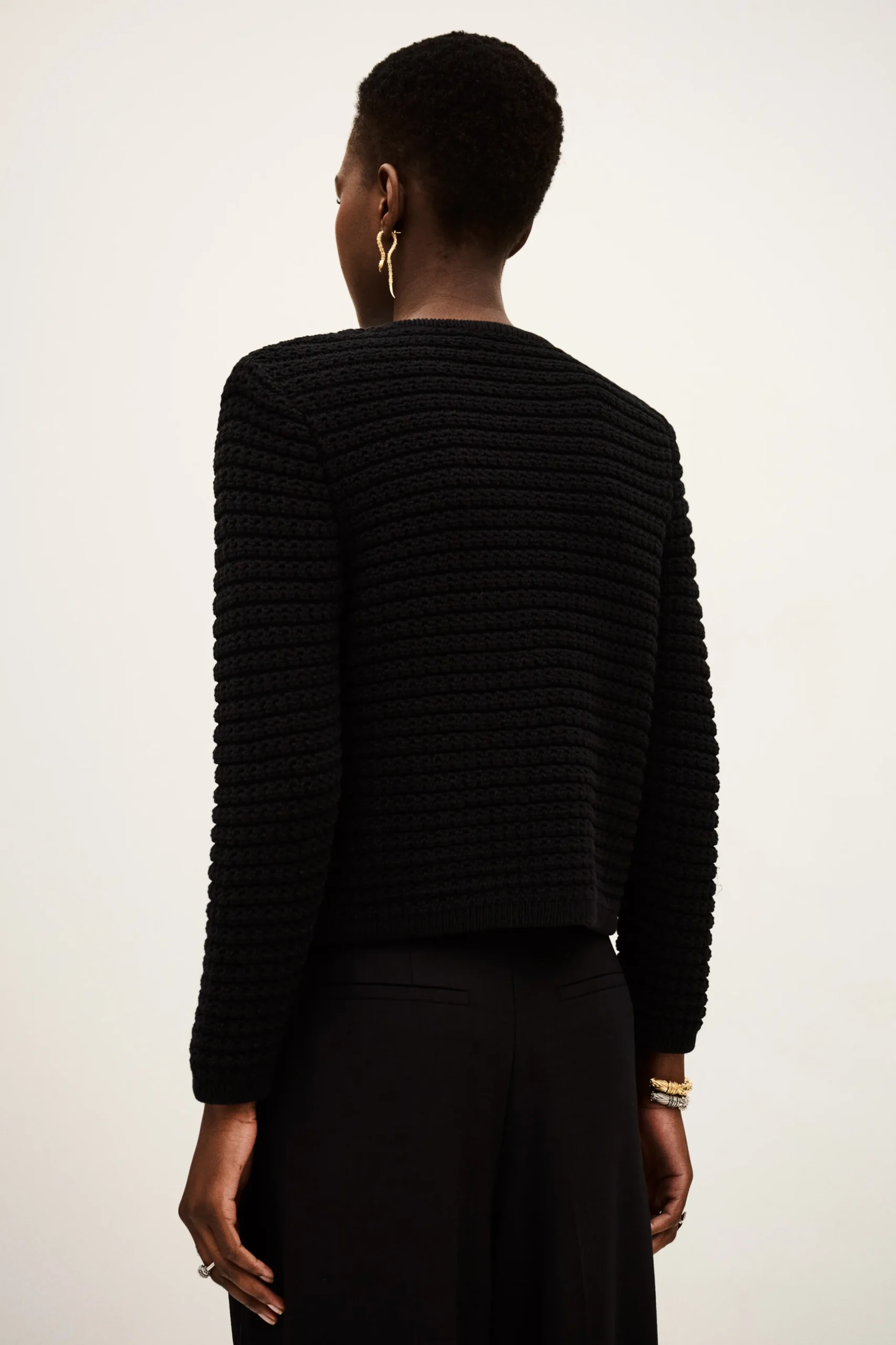 GASPARD decorative knit cardigan