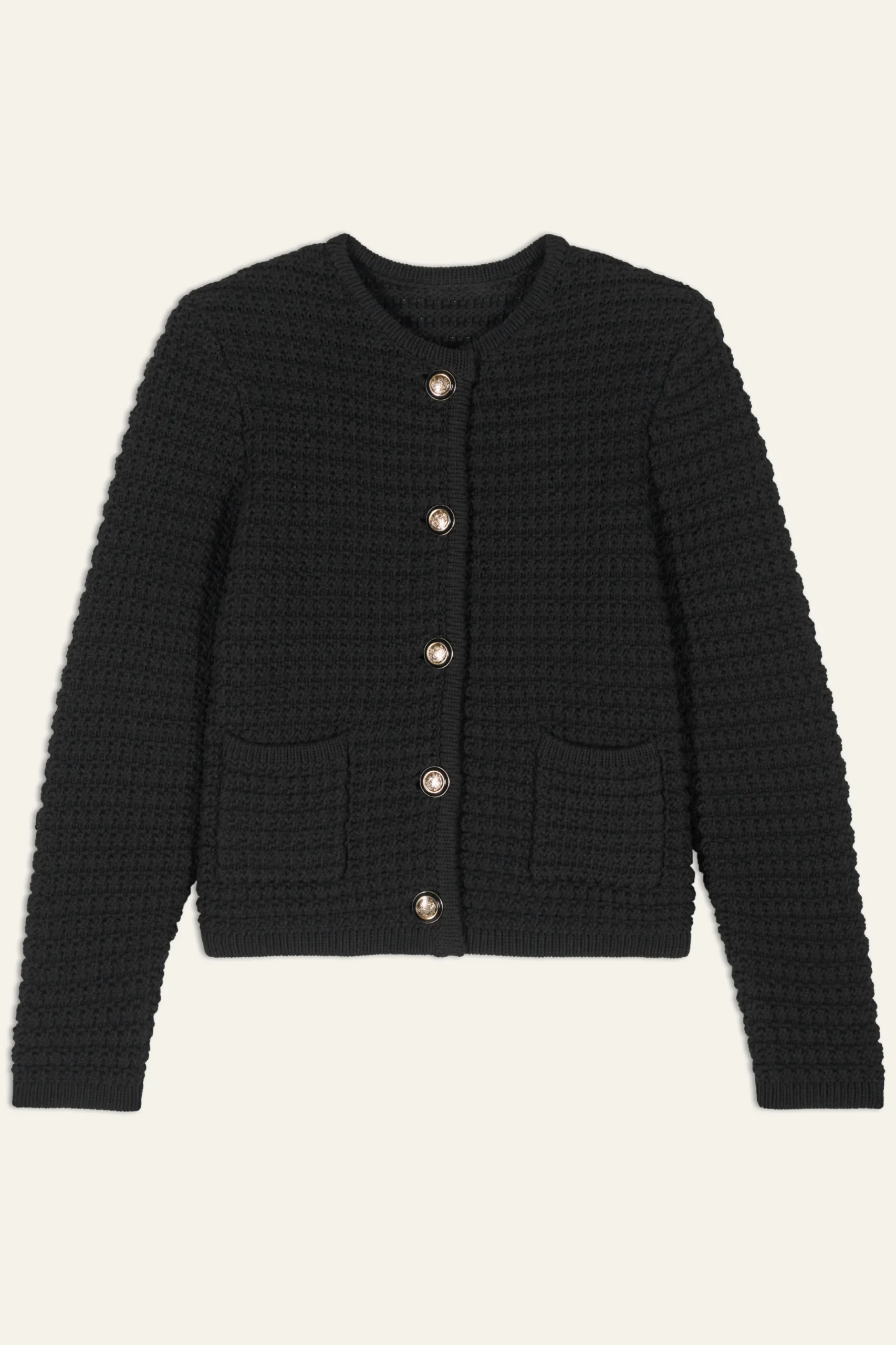 GASPARD decorative knit cardigan