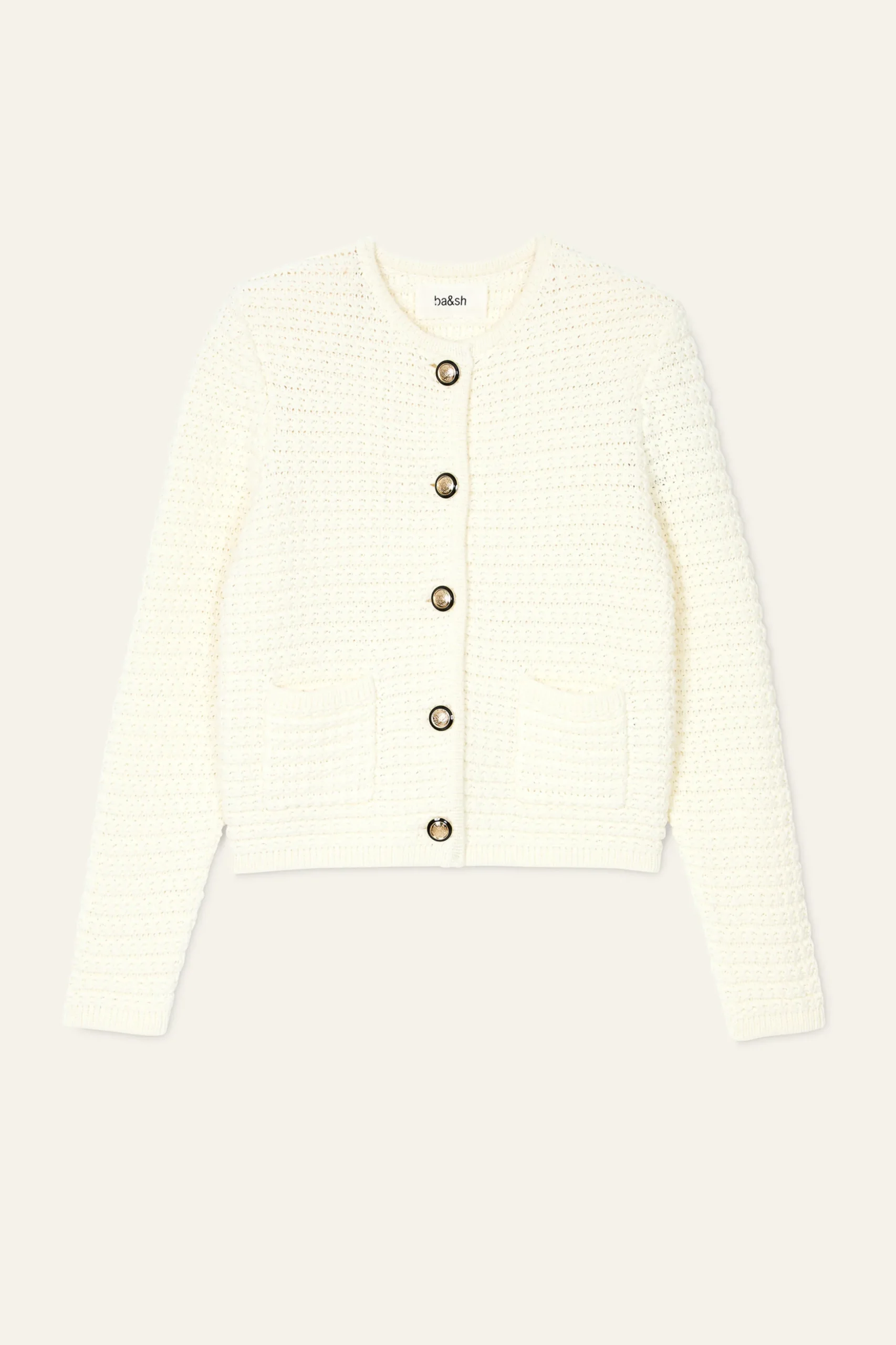 GASPARD decorative knit cardigan