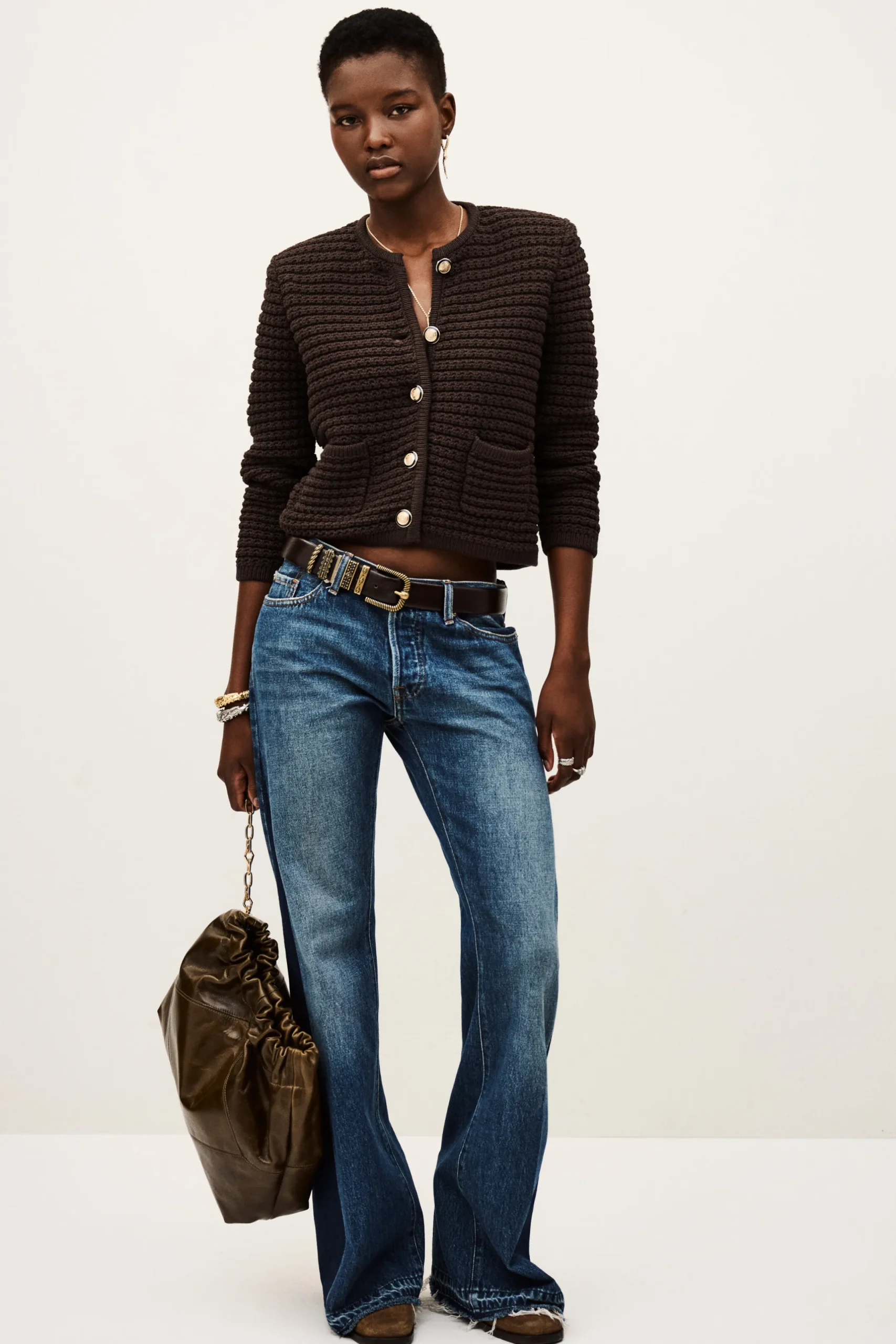 GASPARD long-sleeved cardigan