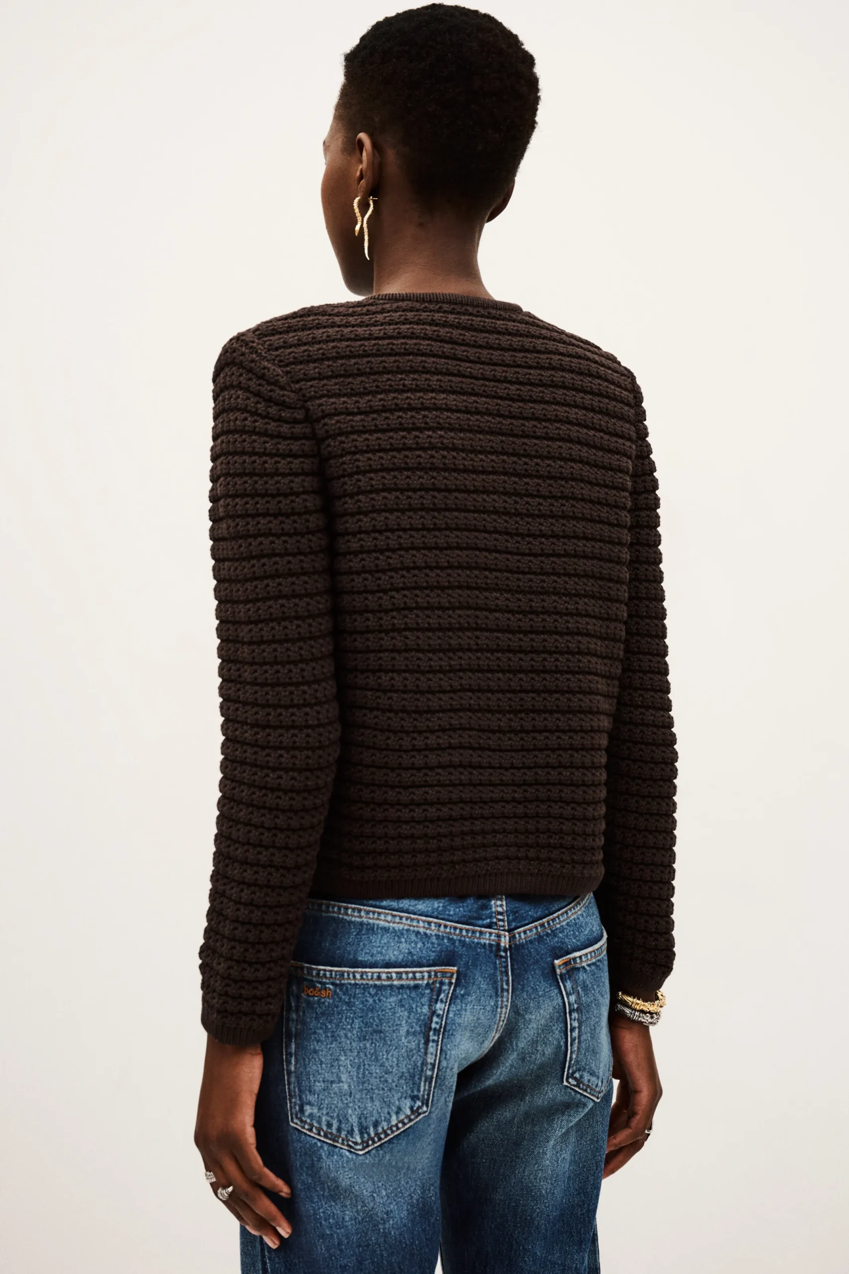 GASPARD long-sleeved cardigan