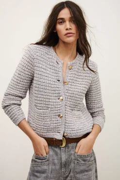 GUSPA cropped button-up cardigan