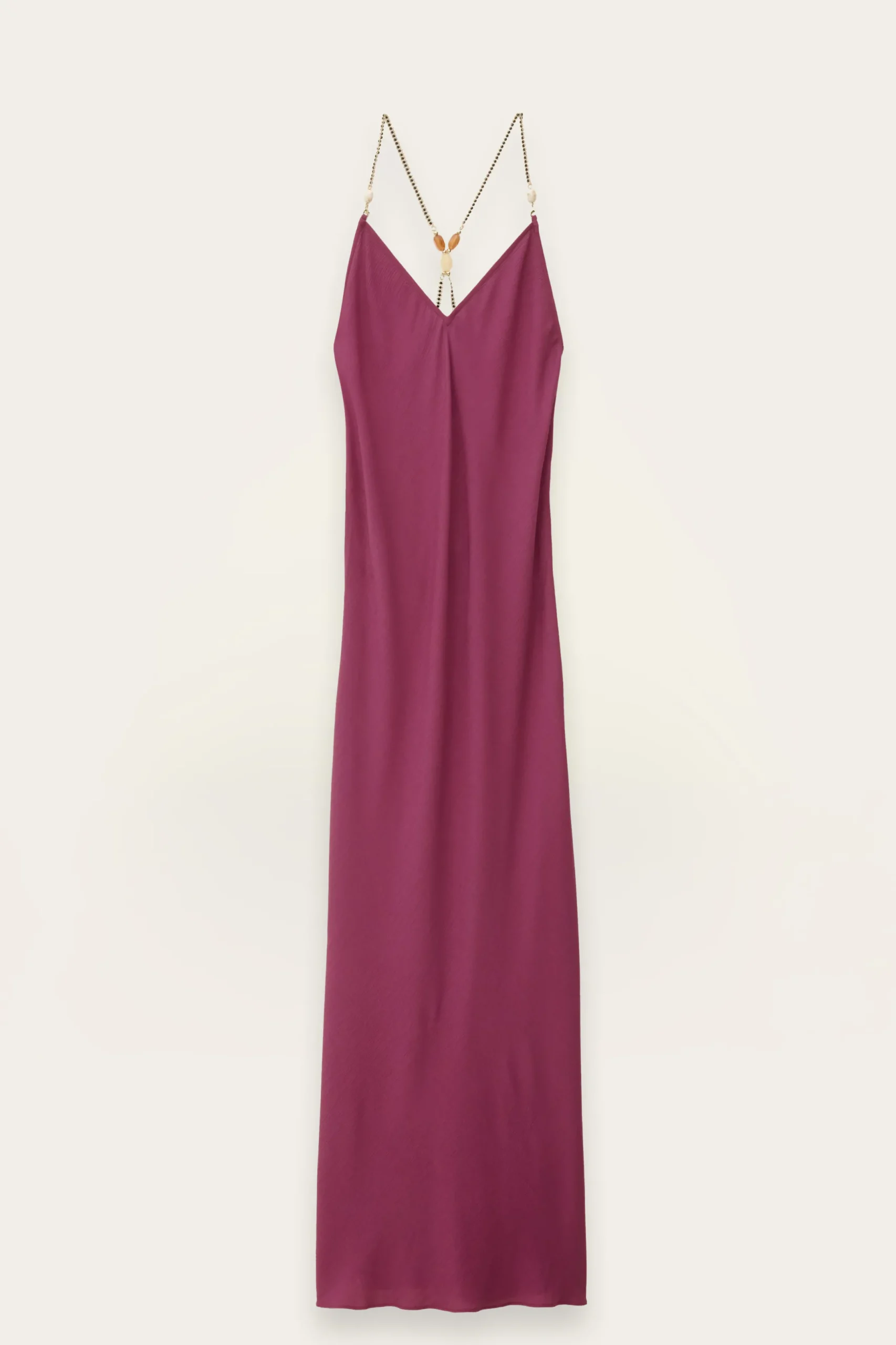 HANY fluid viscose backless dress