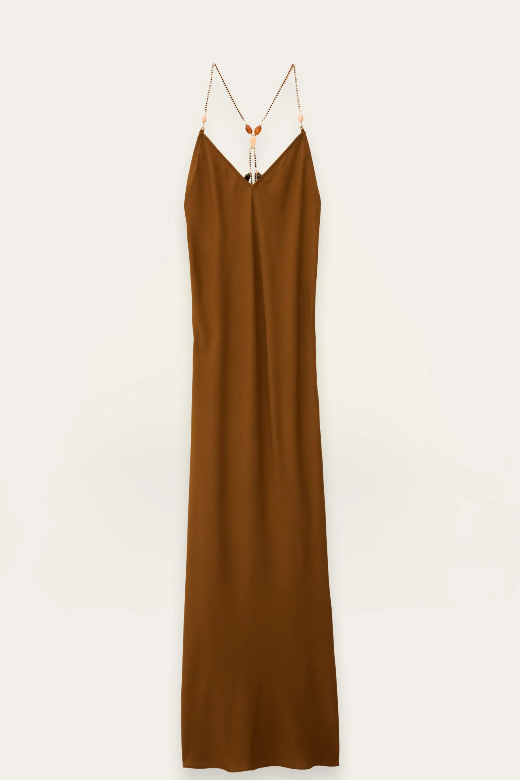HANY fluid viscose backless dress