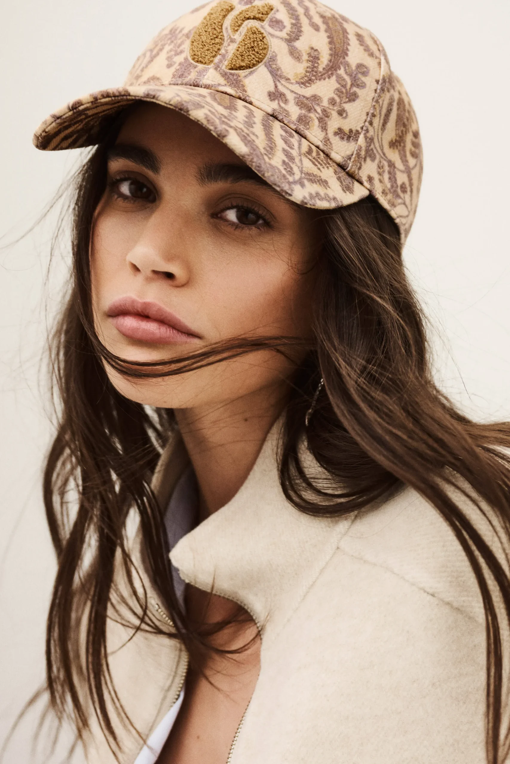 HARI patterned cotton baseball cap