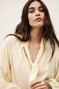 HERMINE plastron shirt