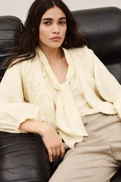 HERMINE plastron shirt