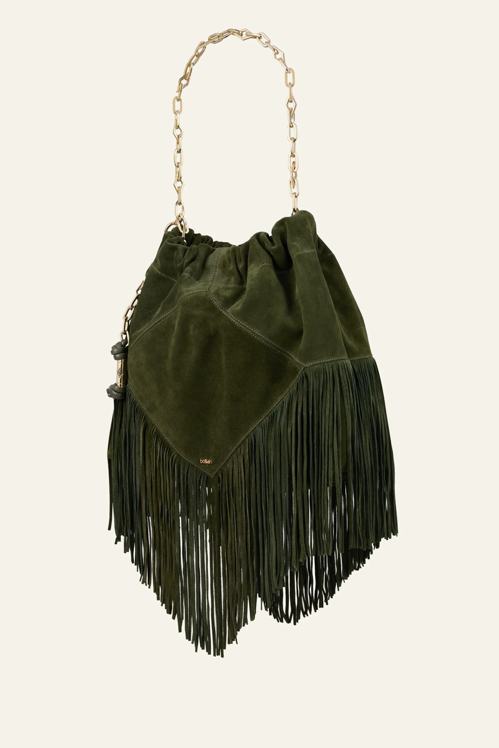 JUNE fringed suede bag