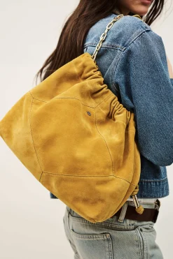 JUNE suede tote bag