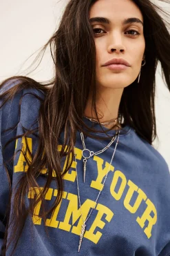 KEYRA oversize cotton sweatshirt