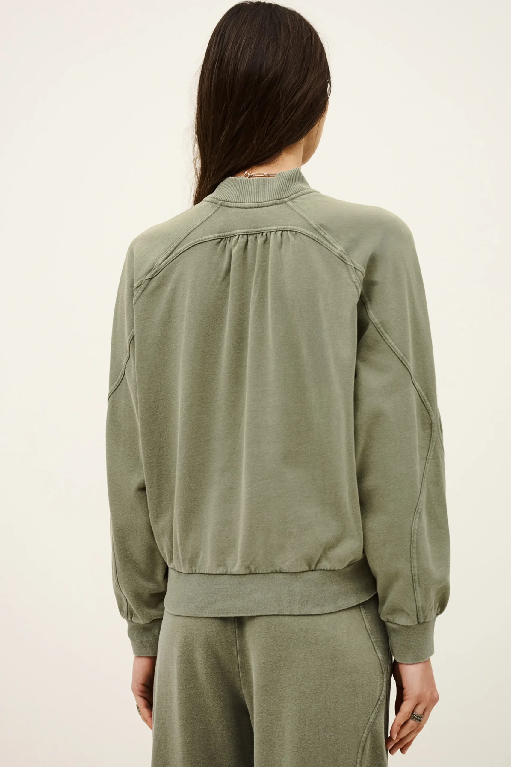KIRA zipped cotton sweatshirt