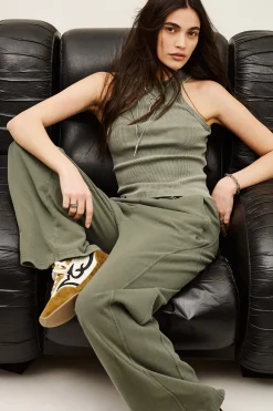 KOKO cotton wide-leg pants