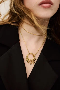 LINA long ring necklace