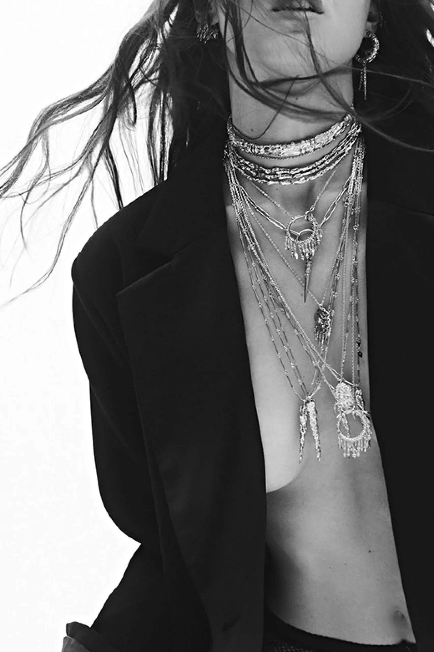 LINA long ring necklace