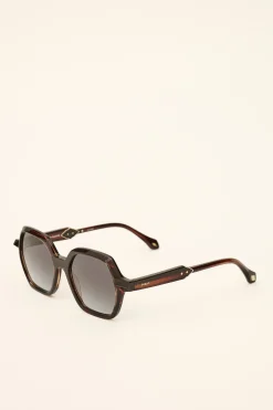 LIZBET hexagonal sunglasses