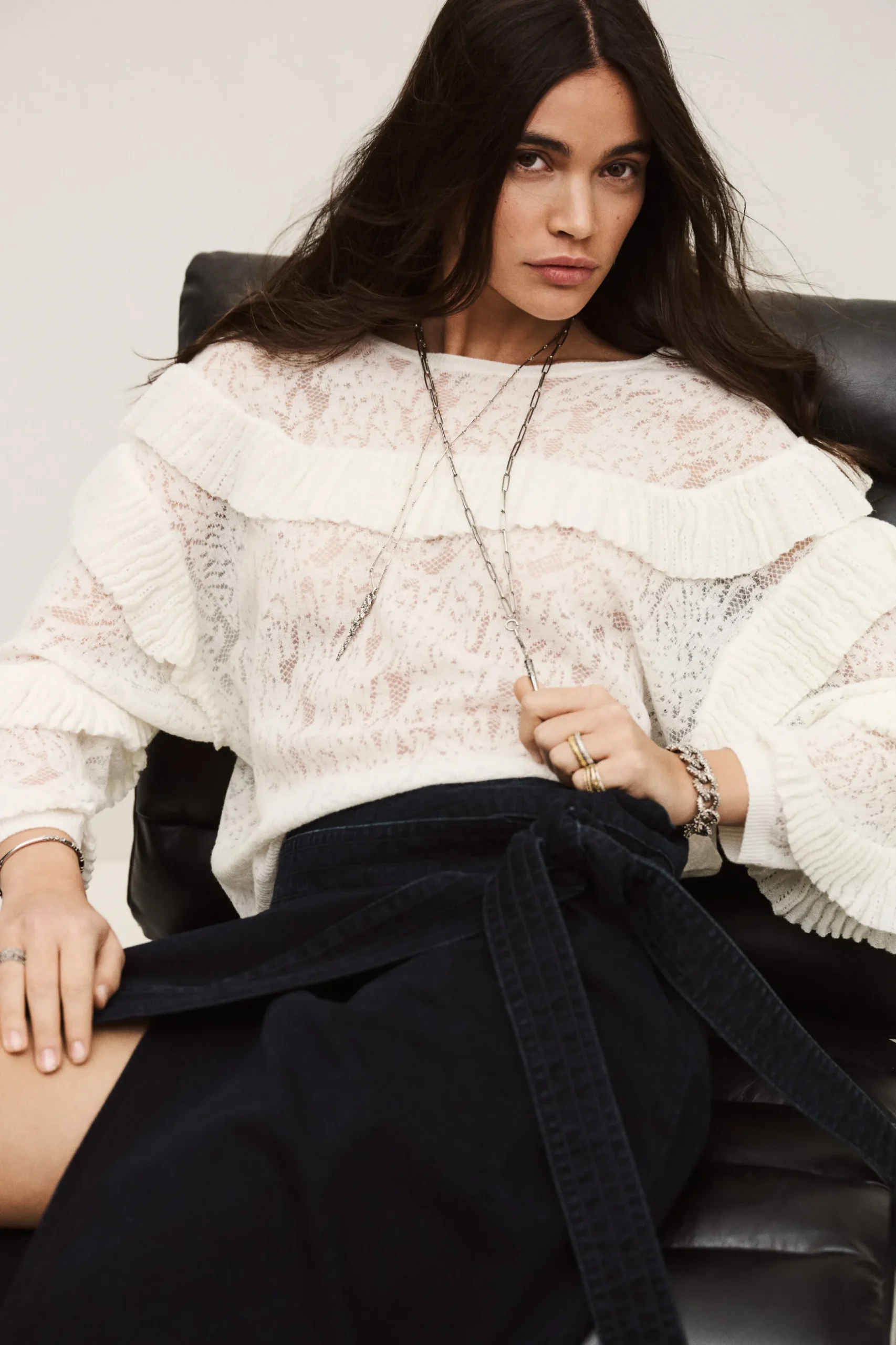 LUCAS oversize lace sweater