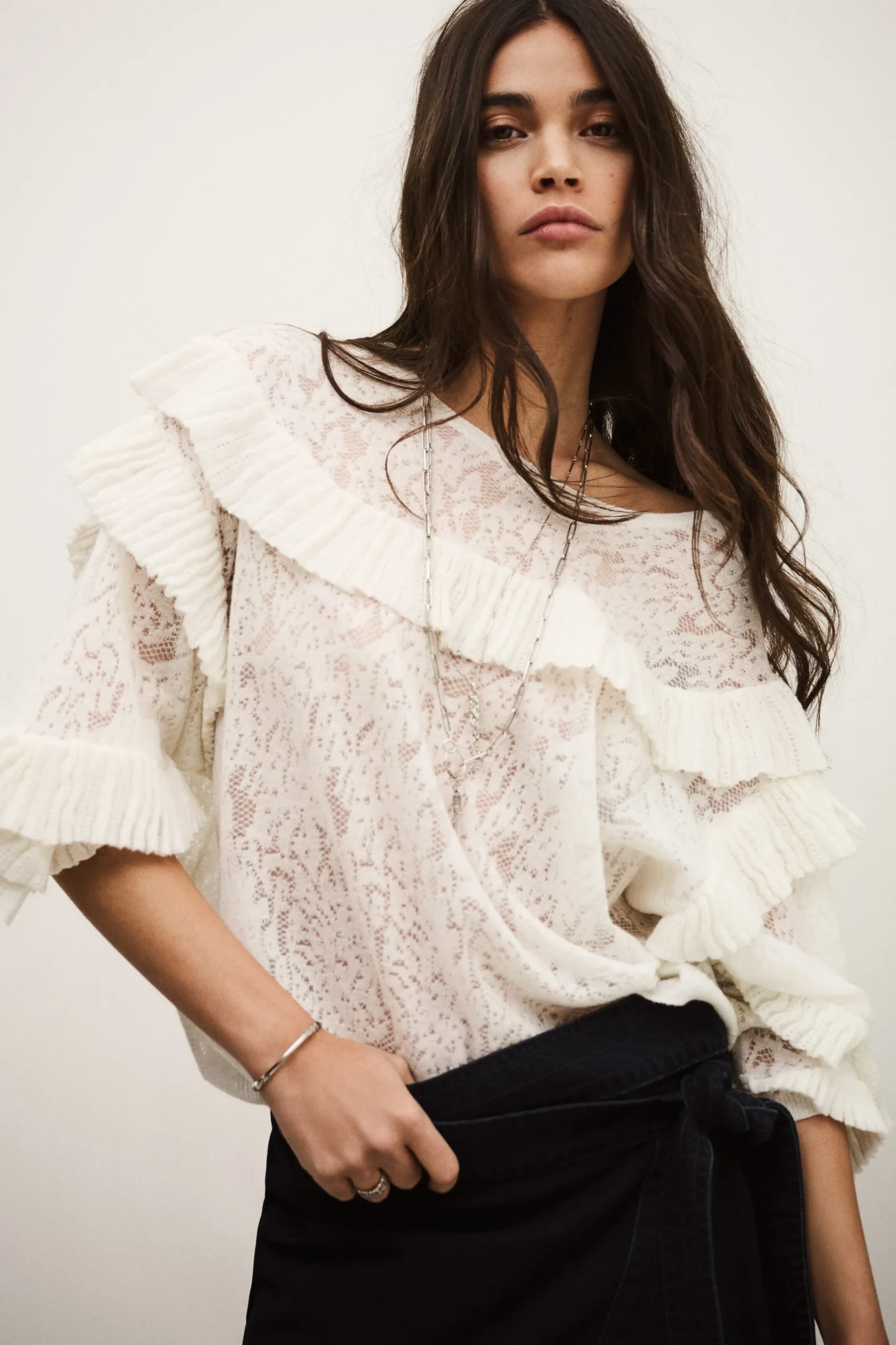 LUCAS oversize lace sweater