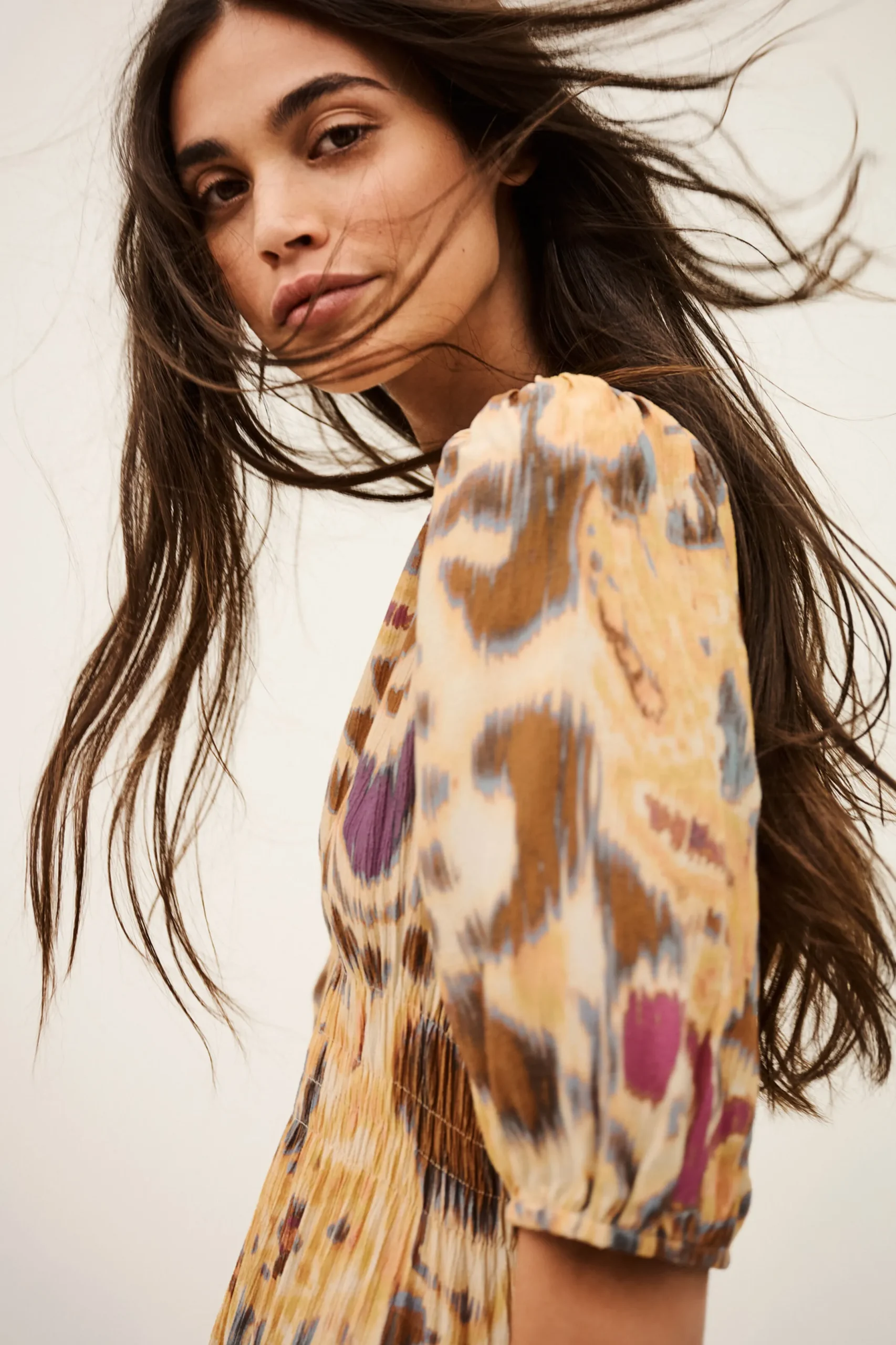 MADELIA patterned midi dress