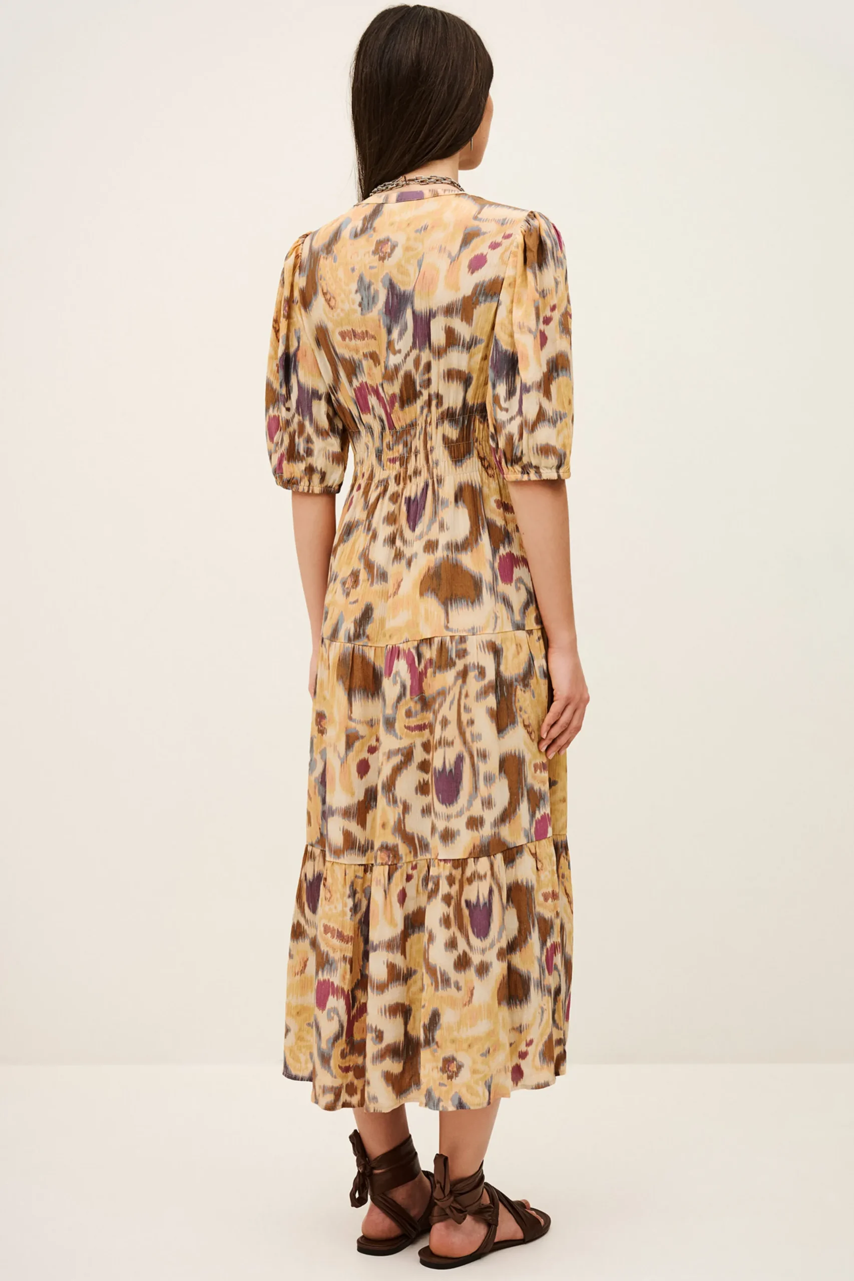 MADELIA patterned midi dress
