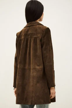 MAENA long suede coat