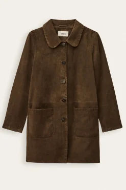 MAENA long suede coat
