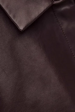 MANITA cropped leather jacket