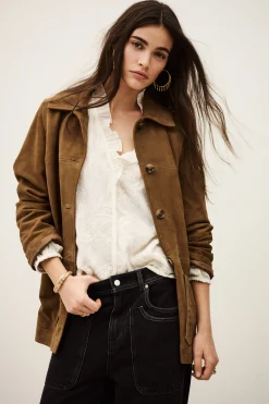 MARIO long velvet jacket