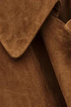 MATTE long leather coat