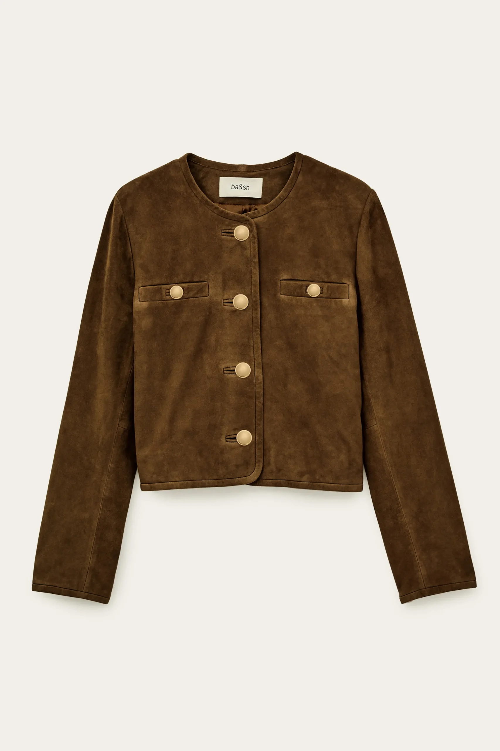 MELLA cropped suede jacket