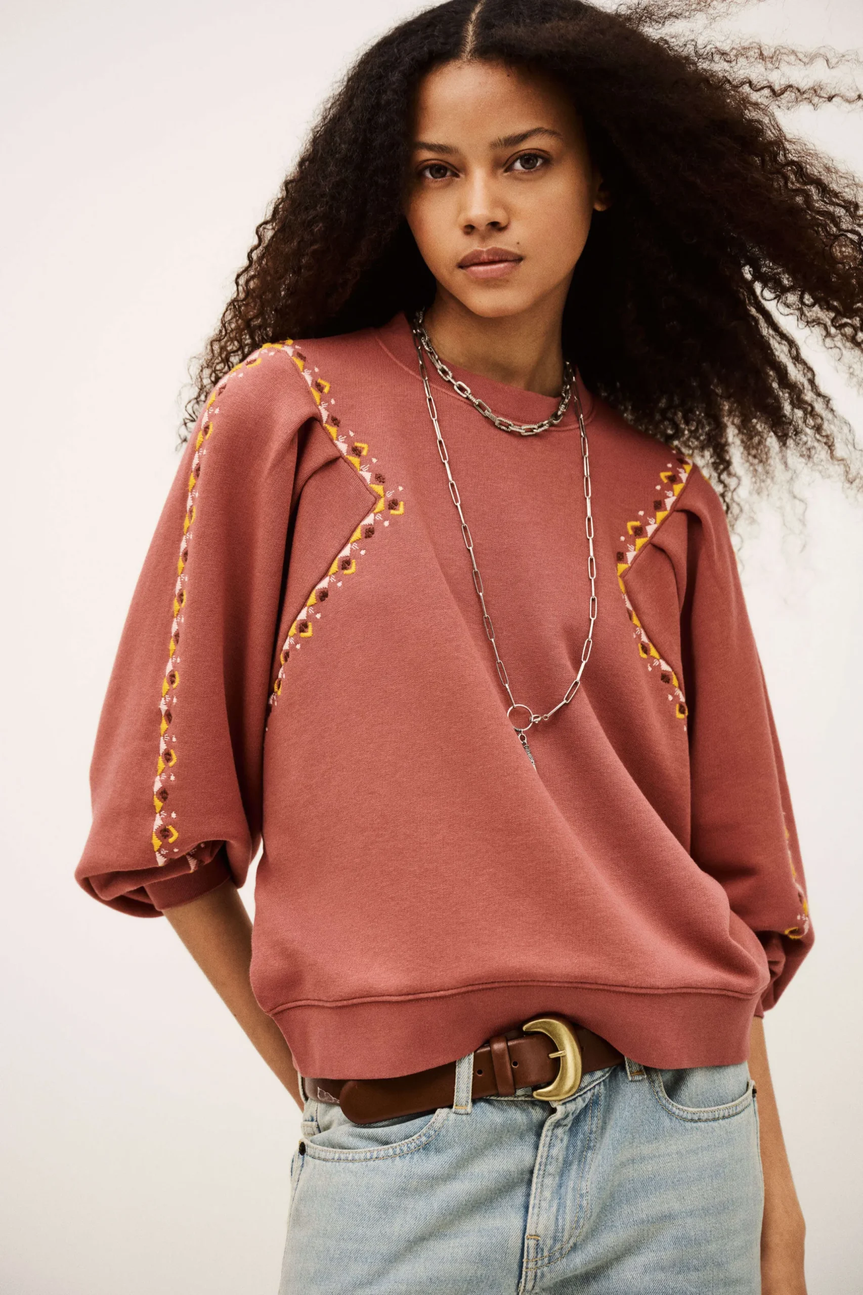 MESTA embroidered sweatshirt