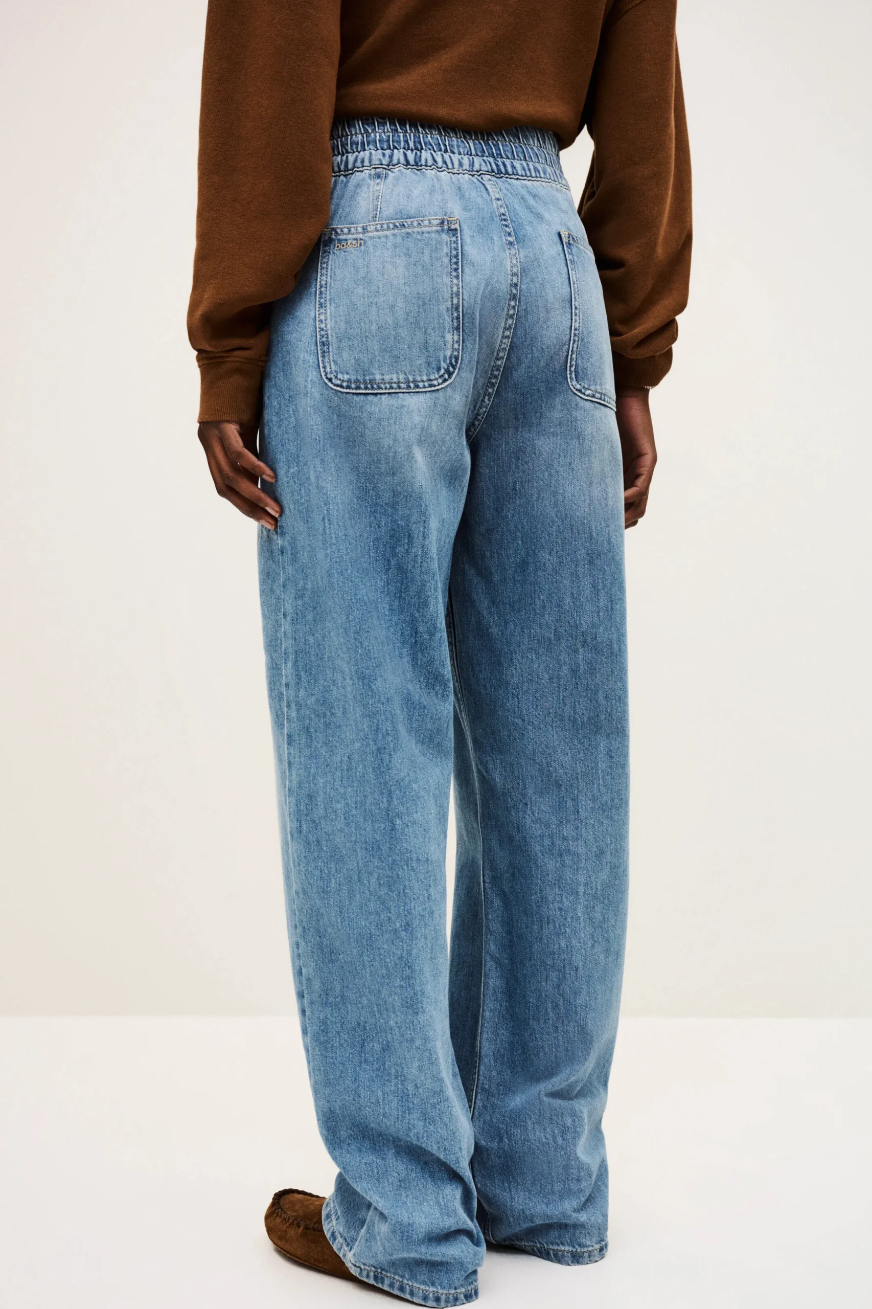 MIMA elastic waist jeans