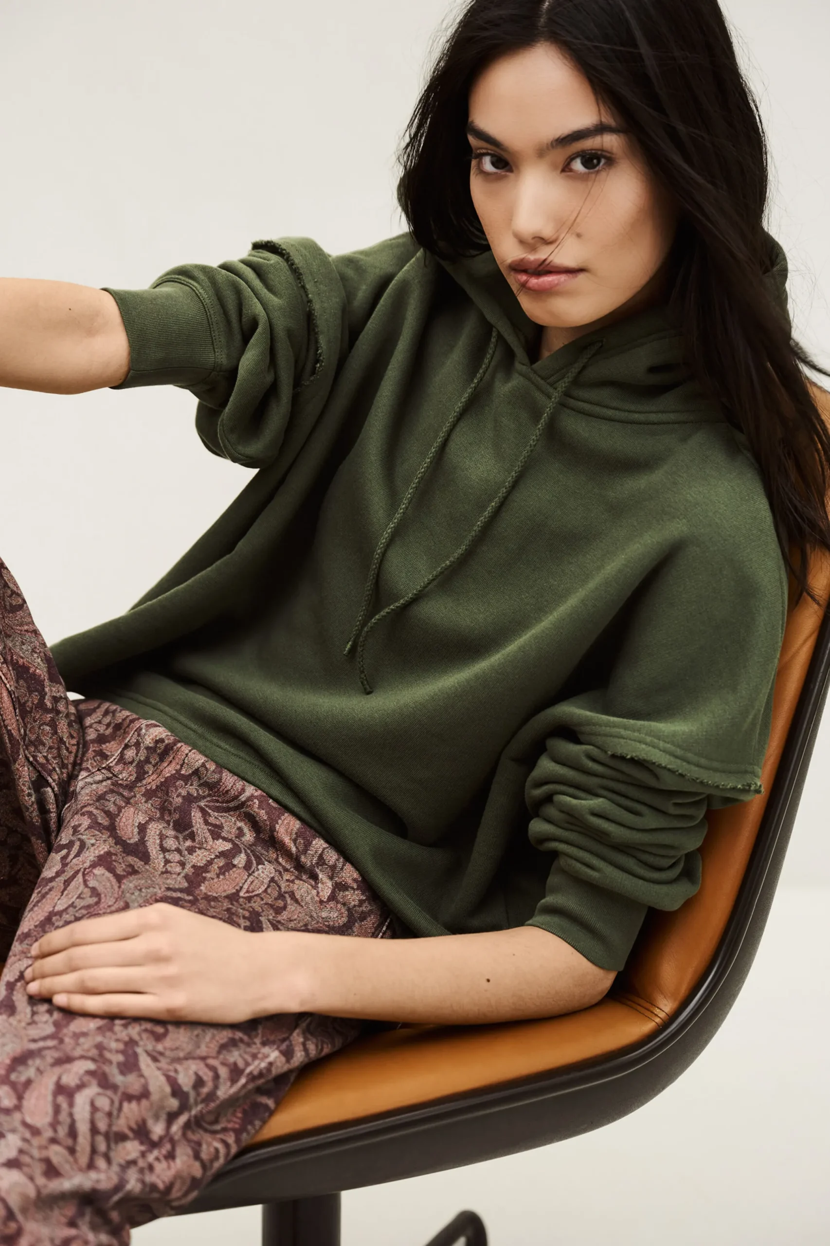 MOBY loose-fit hooded sweatshirt