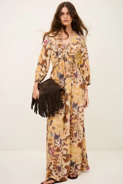 MOLINA open-back maxi dress