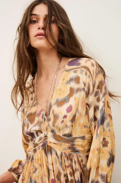 MOLINA open-back maxi dress