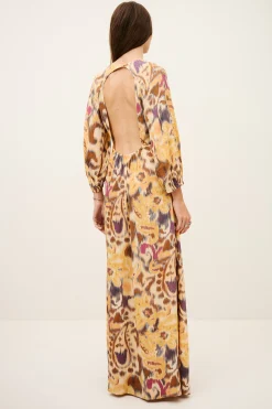 MOLINA open-back maxi dress
