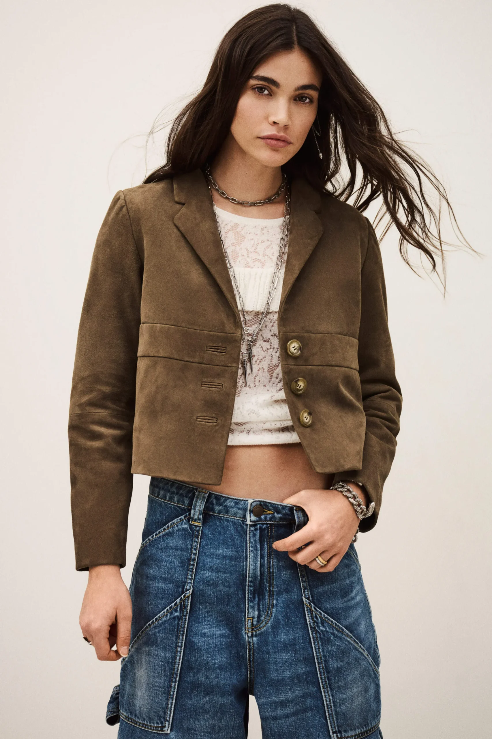 MORFEO suede leather jacket