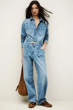 MYRELLA denim cargo jumpsuit