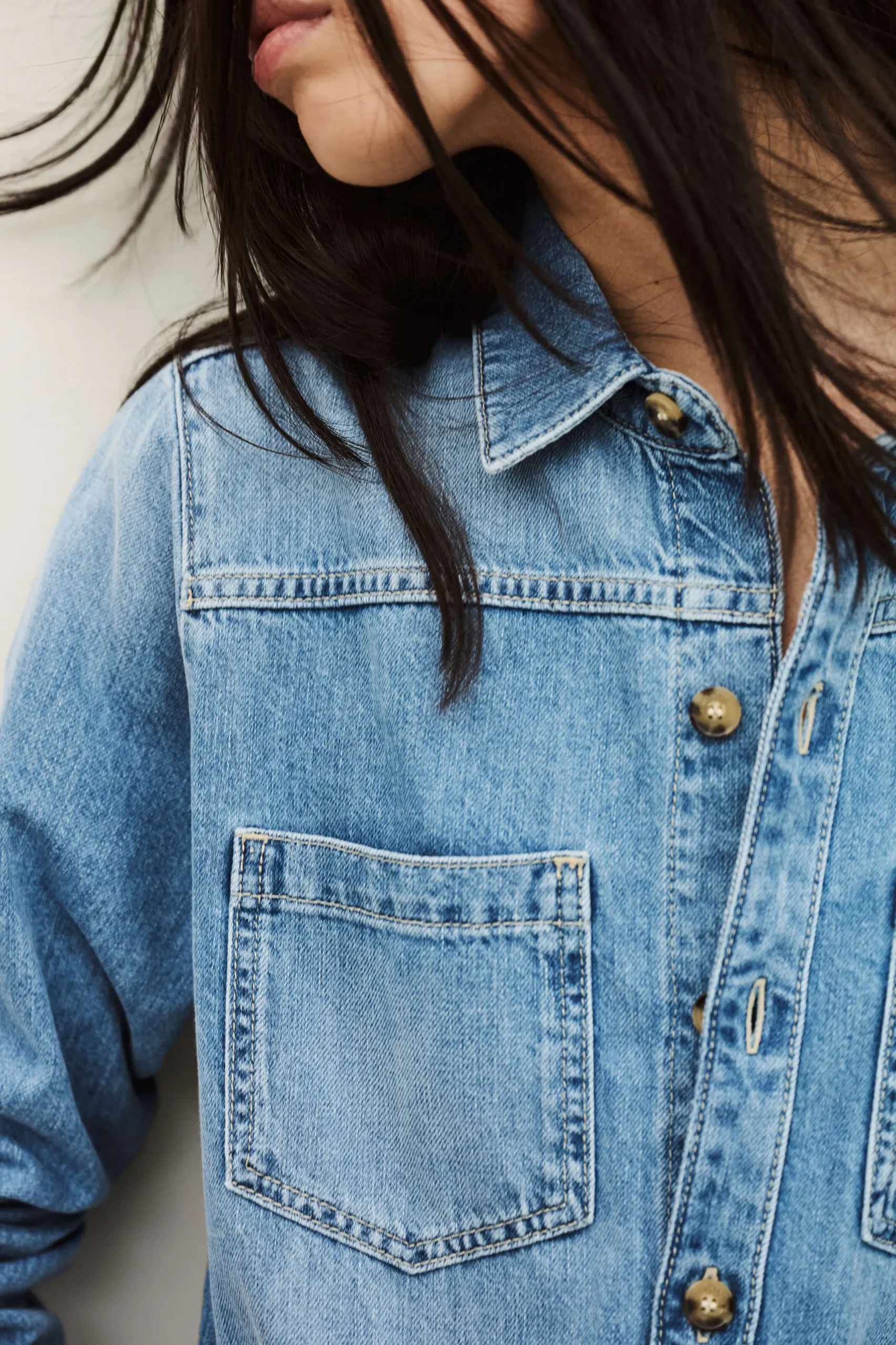 MYRELLA denim cargo jumpsuit